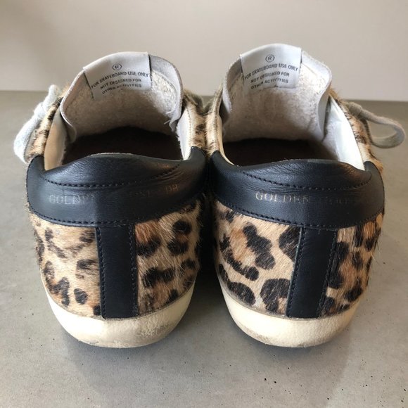 Golden Goose Superstar Leopard Calf Hair Sneakers - Picture 5 of 8
